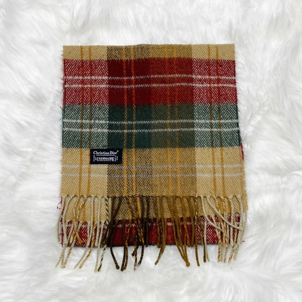 🍑2/$50🍑 DIOR plaid fringe Scarf